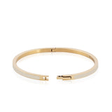 Enamel Bangle With Clasp (Gold)