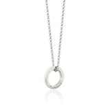 Enamel Halo Necklace