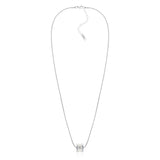 Signature Initial Necklace (Cream and Silver)