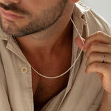 Men's Curb Chain Necklace 3mm (60cm long)