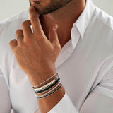 Men's Enamel Stacking Bracelet