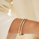 Engraved Open Bracelet