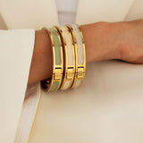 Bespoke Colour Signature Hinge Bangle