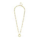 Engraved Paperclip Chain Necklace