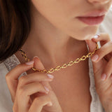 Snaffle Chain Necklace (Gold)
