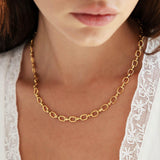 Snaffle Chain Necklace (Gold)
