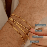 Men's Curb Chain Bracelet 3mm