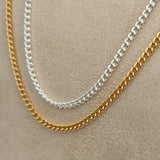 Men's Curb Chain Necklace 3mm (60cm long)