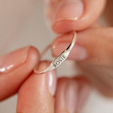 Engraved Name Ring