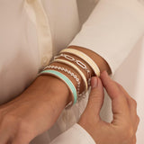 Silver Open Bangles
