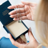 Signature Initial Necklace (Turquoise and Silver)