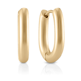 Rectangle Gold Hoops Mini
