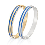 Striped Blue Bangles