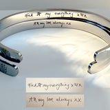 Men's Handwriting Bracelet