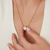 Signature Initial Necklace (Pink and Gold)