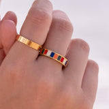 Statement Enamel Ring