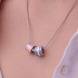 Striped Signature Necklace