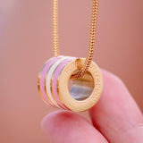 Striped Signature Necklace