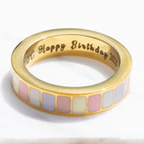 Statement Enamel Ring