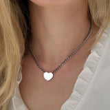 Handwriting Love Heart Necklace