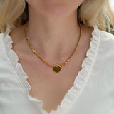 Handwriting Love Heart Necklace