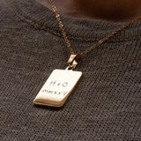 Men's Handwriting Tag Necklace