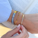 Striped Blue Bangles