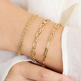 Dainty Paperclip Chain Bracelet