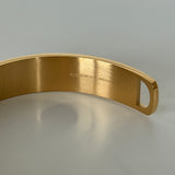 Sample sale | New with defect | Mens stirrup bracelet Gold