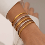 Engraved Bangle With Clasp
