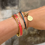 Handwriting T Bar Bracelet, Belcher Chain