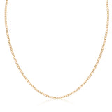 Men's Curb Chain Necklace 2mm thick (45cm long)