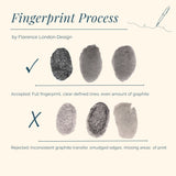 Women's Engraved Disc Fingerprint Necklace