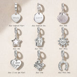Silver Pearl Star Charm