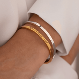 Engraved Bangle With Clasp