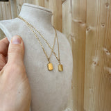 SAMPLE (New) - Gold Brick Necklace