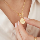 T Bar Necklace, Belcher Chain