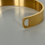 Sample sale | New with defect | Mens stirrup bracelet Gold