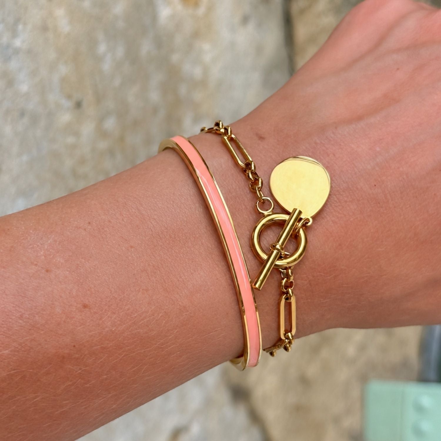 Enamel Stacking Bracelet