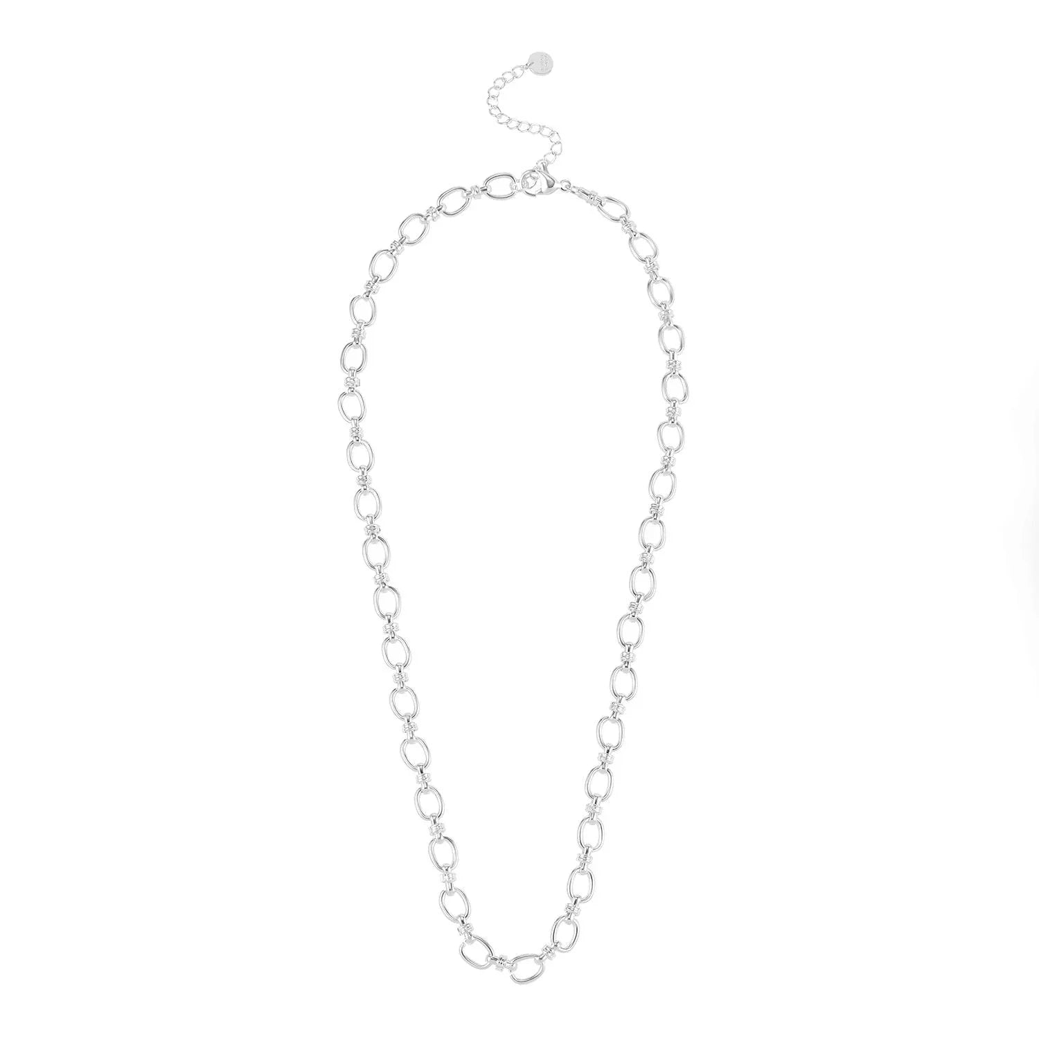 Snaffle Chain Necklace (Silver)