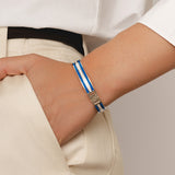 Striped Blue Bangles