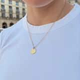 Women's Handwriting Disc Necklace