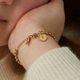 Child's Chain Bracelet With Heart Pendant