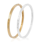 Engraved Bangle With Clasp
