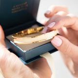 Women's Essential Hinge Signature Bangle - Gold