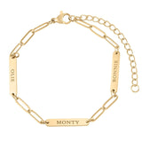 Engraved Bar Bracelet