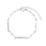 Engraved Bar Bracelet