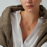 Women's Engraved Exploding Heart Necklace