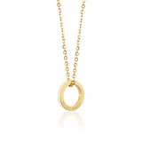 Enamel Halo Necklace