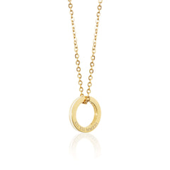Enamel Halo Necklace